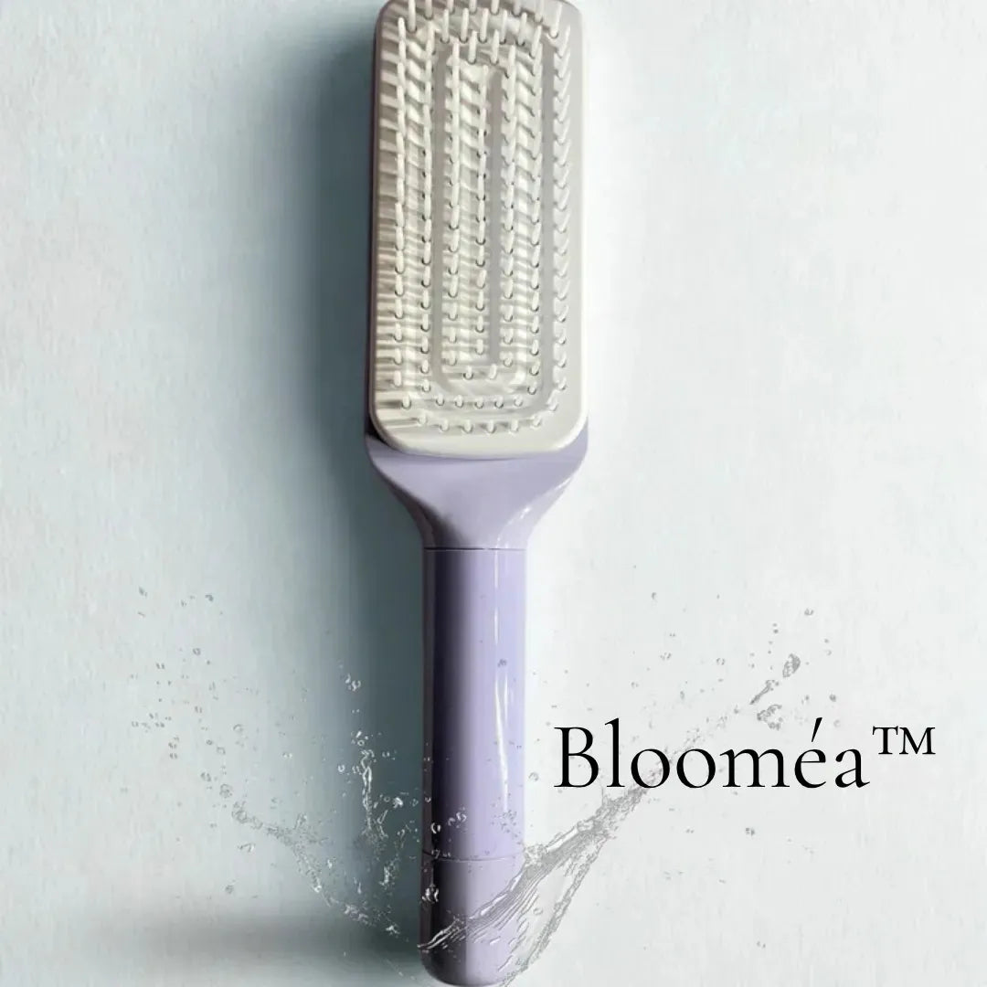 Blooméa™ HairLift – Self-Cleaning Rotating & Anti-Static Detangling Comb