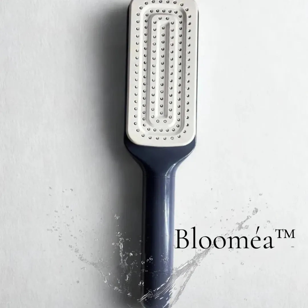 Blooméa™ HairLift – Self-Cleaning Rotating & Anti-Static Detangling Comb