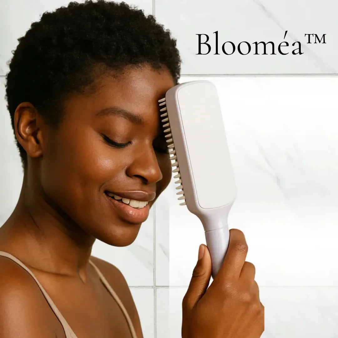 Blooméa™ HairLift – Self-Cleaning Rotating & Anti-Static Detangling Comb