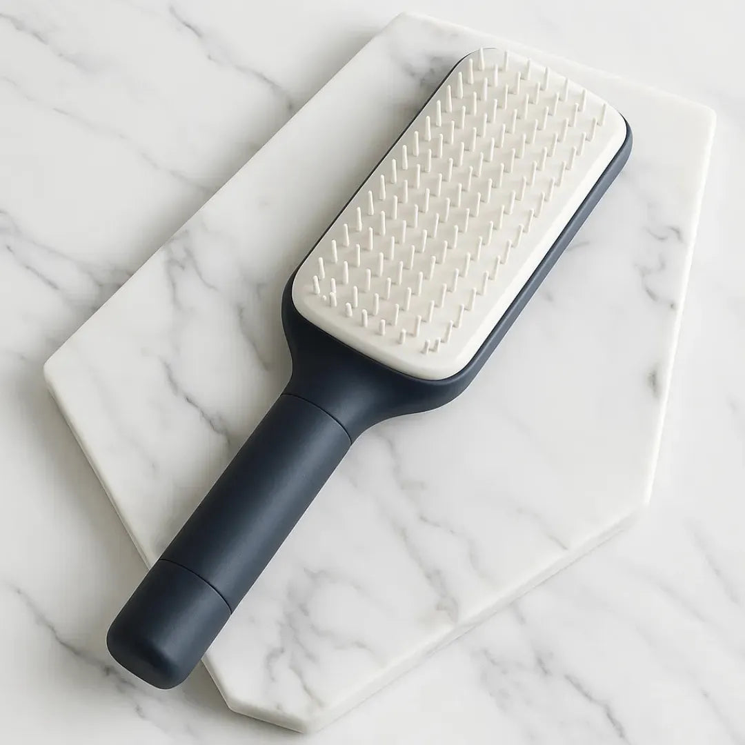 Blooméa™ HairLift – Self-Cleaning Rotating & Anti-Static Detangling Comb